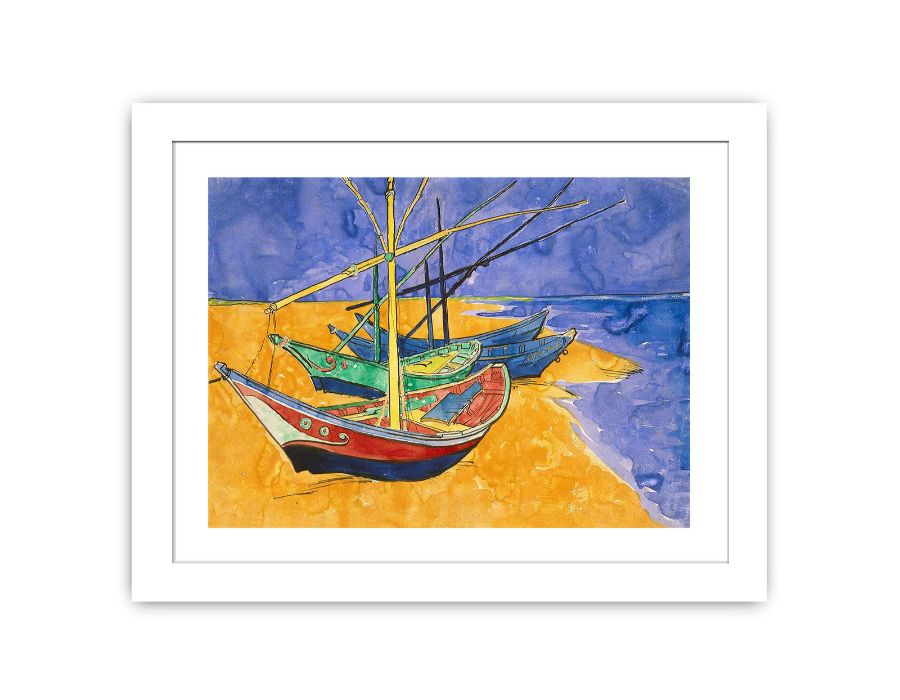 Fishing Boats By Van Gogh Famous painting