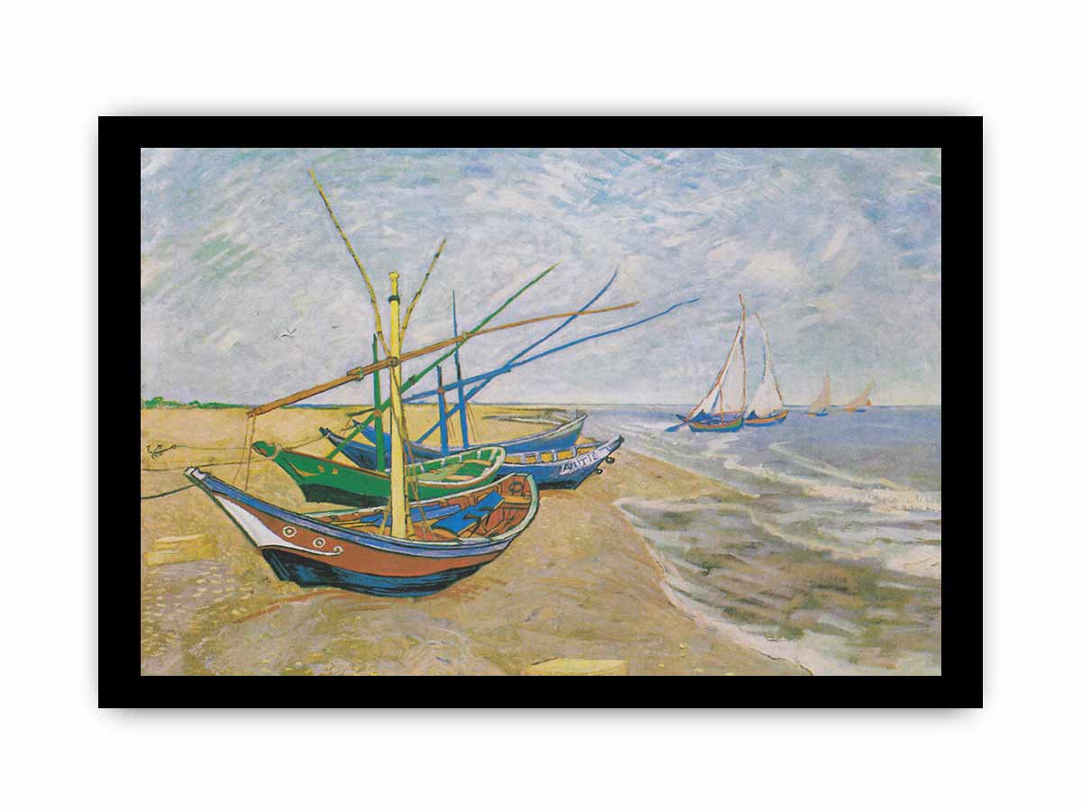 Fishing Boats At Sainte-Marie By Van Gogh