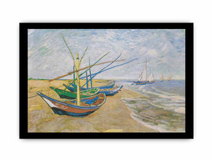 Fishing Boats At Sainte-Marie By Van Gogh