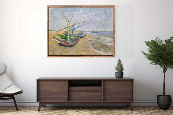 Fishing Boats At Sainte-Marie By Van Gogh