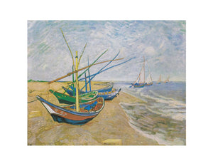 Fishing Boats At Sainte-Marie By Van Gogh