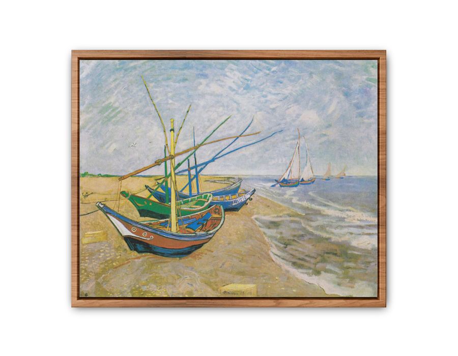 Fishing Boats At Sainte-Marie By Van Gogh Streched canvas