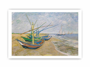 Fishing Boats At Sainte-Marie By Van Gogh
