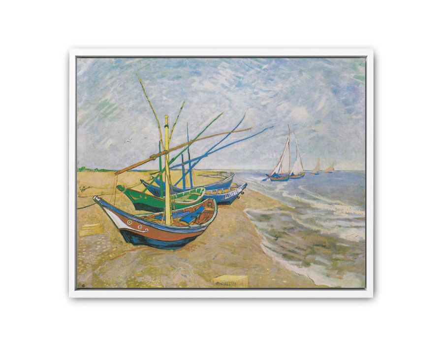 Fishing Boats At Sainte-Marie By Van Gogh Art Print