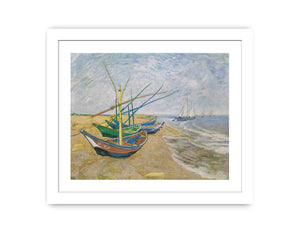 Fishing Boats At Sainte-Marie By Van Gogh Famous painting
