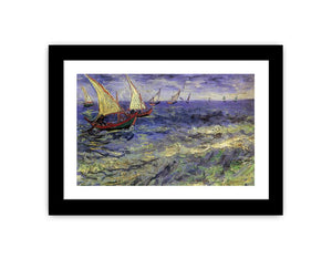 Boats Painting by Van Gogh Canvas Print