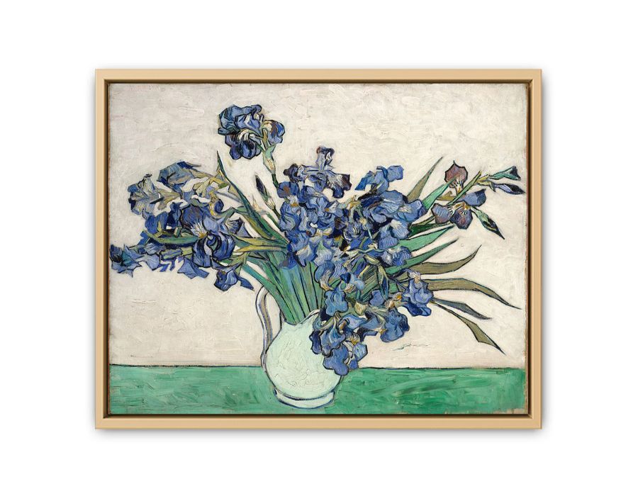 Irises In Vase Painting By Van Gogh Artwork