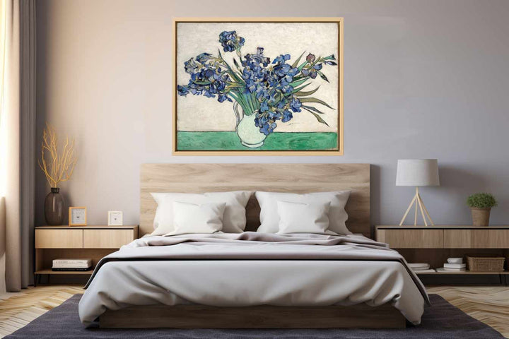 Irises In Vase Painting By Van Gogh