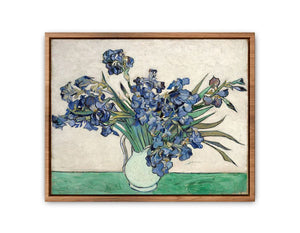 Irises In Vase Painting By Van Gogh Streched canvas
