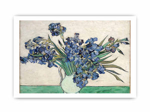 Irises In Vase Painting By Van Gogh