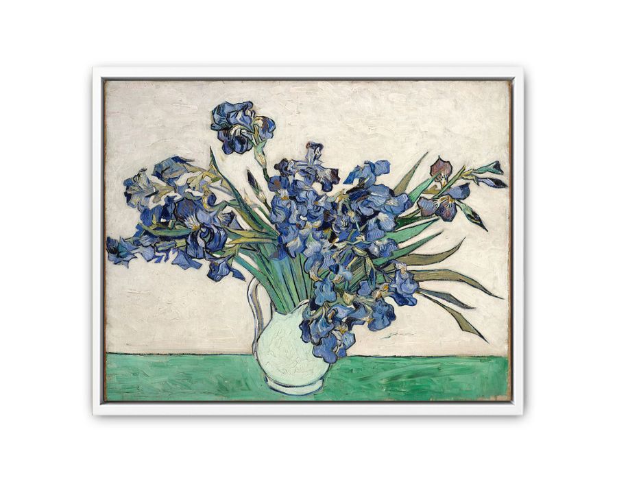 Irises In Vase Painting By Van Gogh Art Print