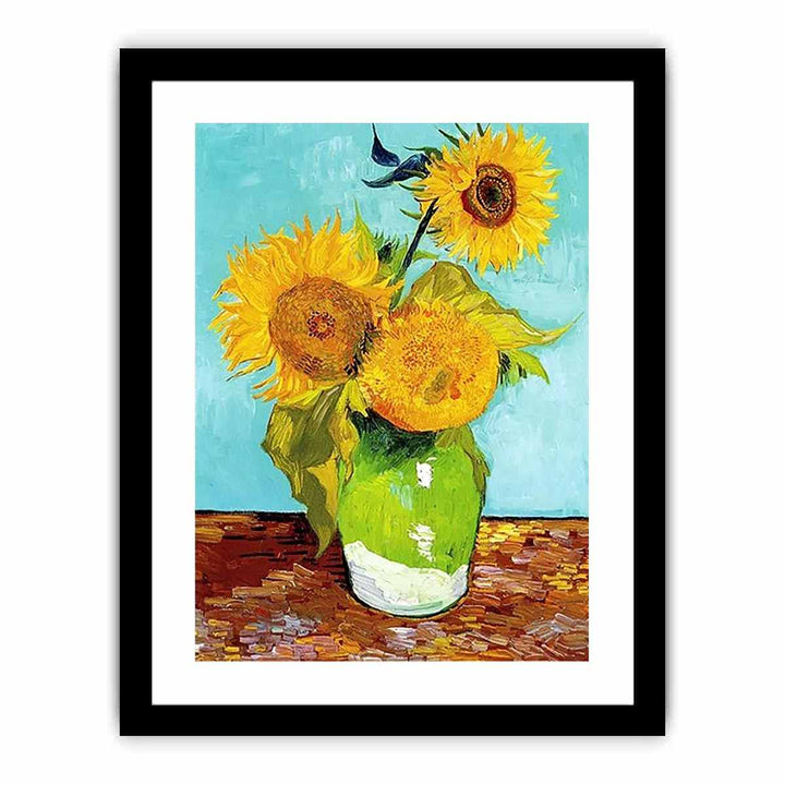 Sunflowers on Green By Van Gogh