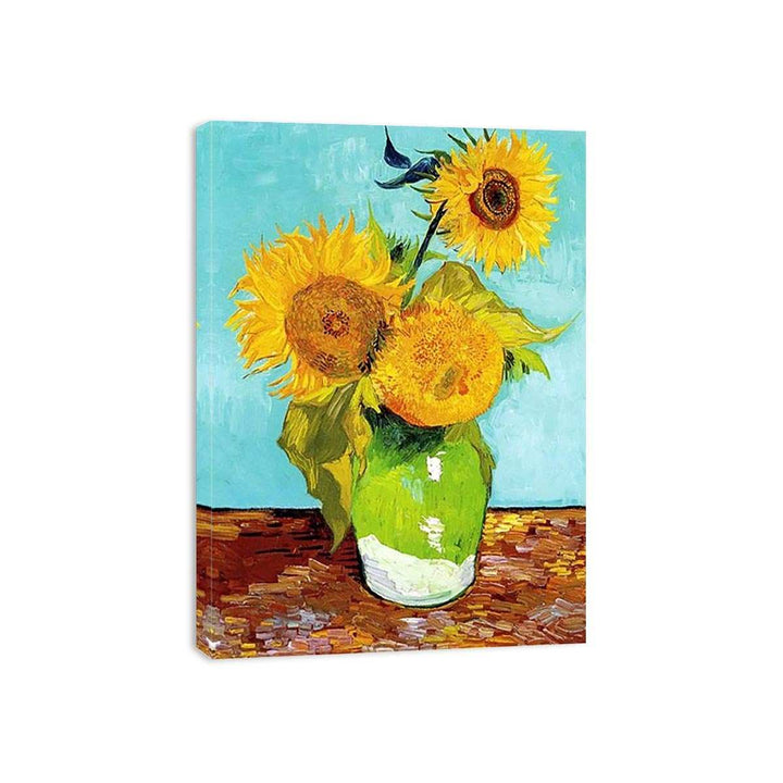 Sunflowers on Green By Van Gogh