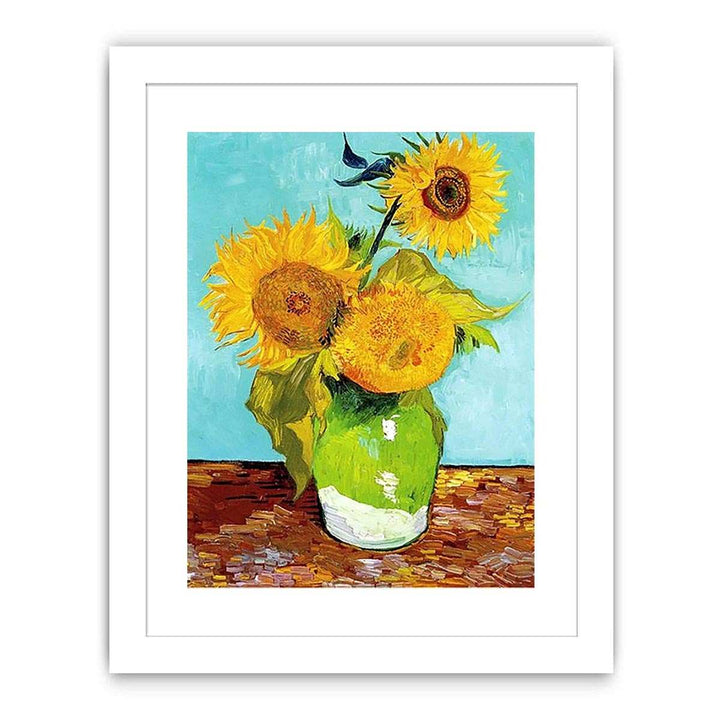Sunflowers on Green By Van Gogh
