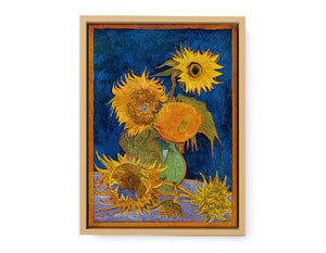Sunflowers On Blue By Van Gogh Artwork
