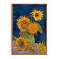Sunflowers On Blue By Van Gogh