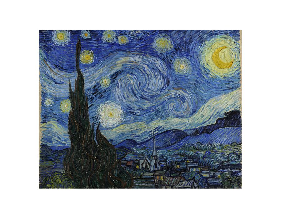 Starry Night Painting By Vincent Van Gogh