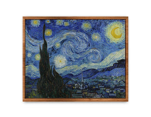 Starry Night Painting By Vincent Van Gogh Streched canvas