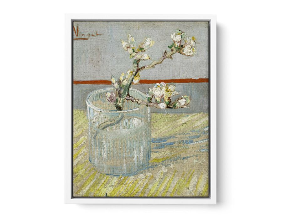 Sprig Of Flowering Almond In A Vase By Van Gogh Art Print
