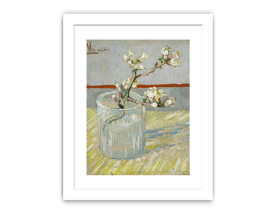Sprig Of Flowering Almond In A Vase By Van Gogh Famous painting