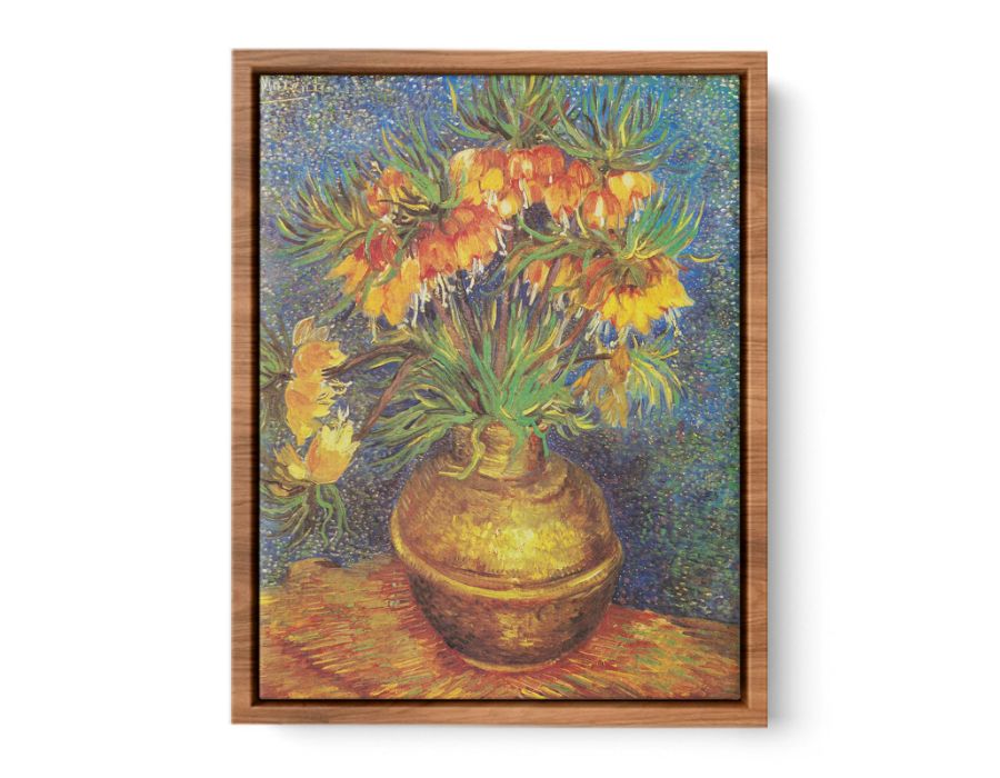 Flowers In Copper Vase By Van Gogh Streched canvas