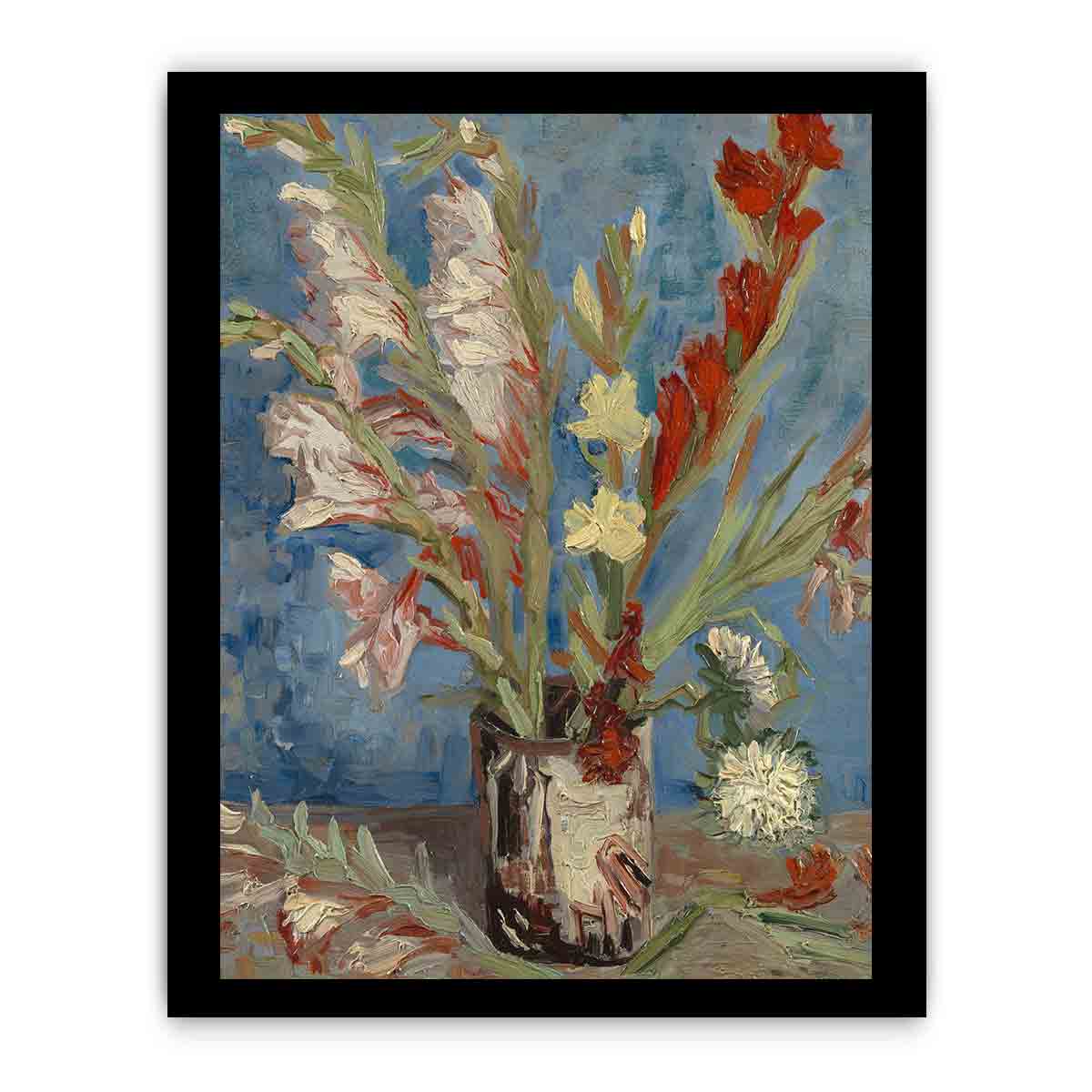 Vase Of Gladioli By Van Gogh