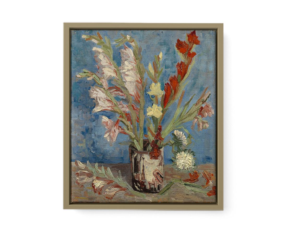 Vase Of Gladioli By Van Gogh Oil Painting