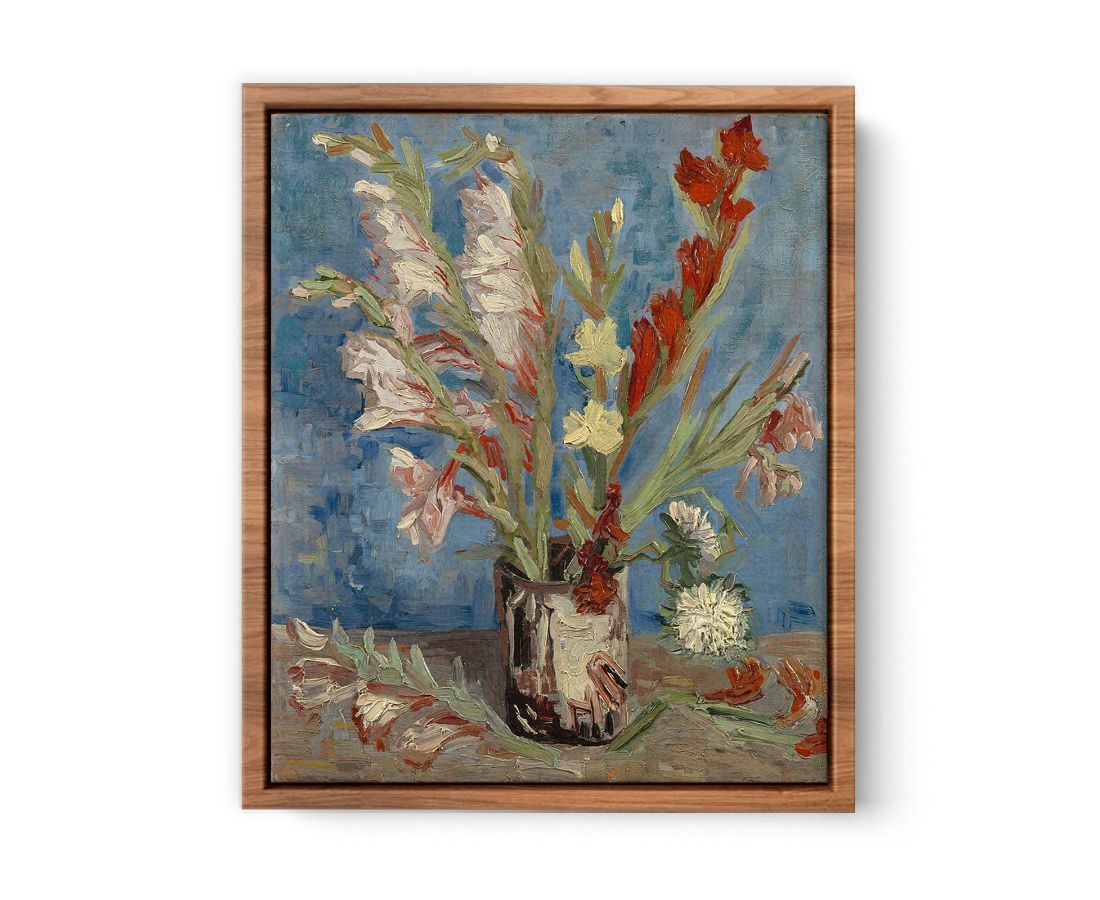 Vase Of Gladioli By Van Gogh Streched canvas