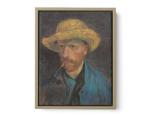 Self Portrait With Hat Painting of Van Gogh Oil Painting