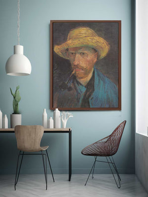 Self Portrait With Hat Painting of Van Gogh