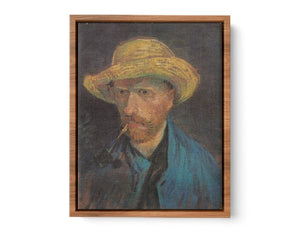Self Portrait With Hat Painting of Van Gogh Streched canvas