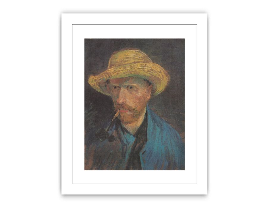 Self Portrait With Hat Painting of Van Gogh Famous painting