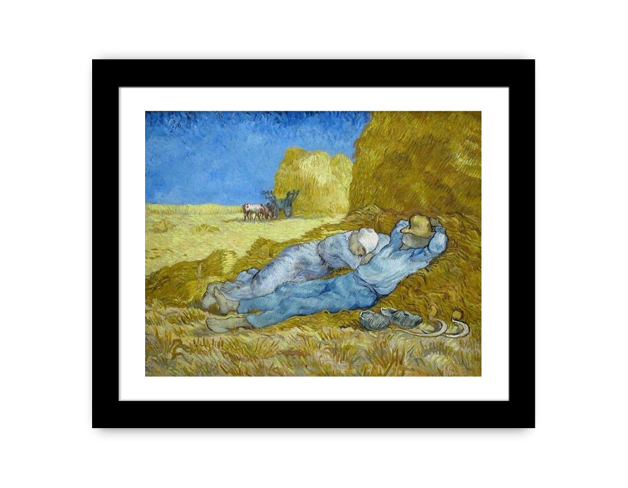 Noon – Rest from Work (after Millet) By Vincent Van Gogh Canvas Print