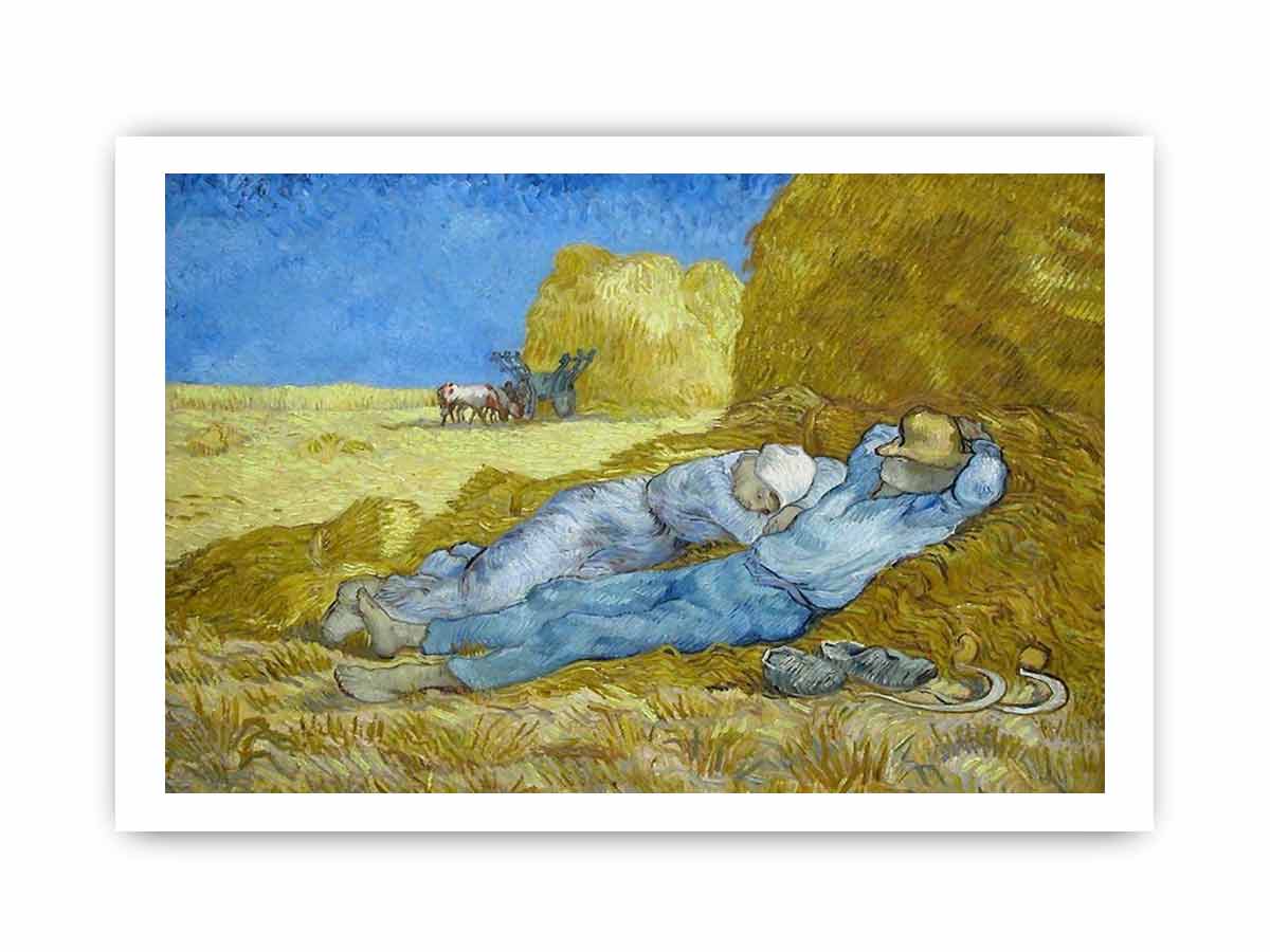 Noon – Rest from Work (after Millet) By Vincent Van Gogh