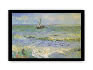 Fishing Boats at Saintes-Maries By Vincent Van Gogh