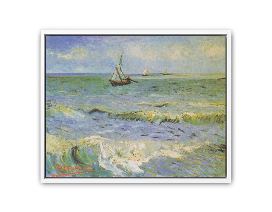Fishing Boats at Saintes-Maries By Vincent Van Gogh Art Print