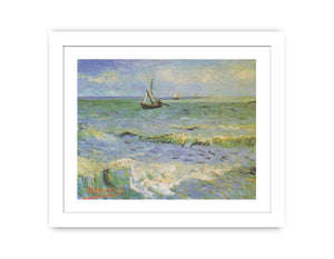 Fishing Boats at Saintes-Maries By Vincent Van Gogh Famous painting