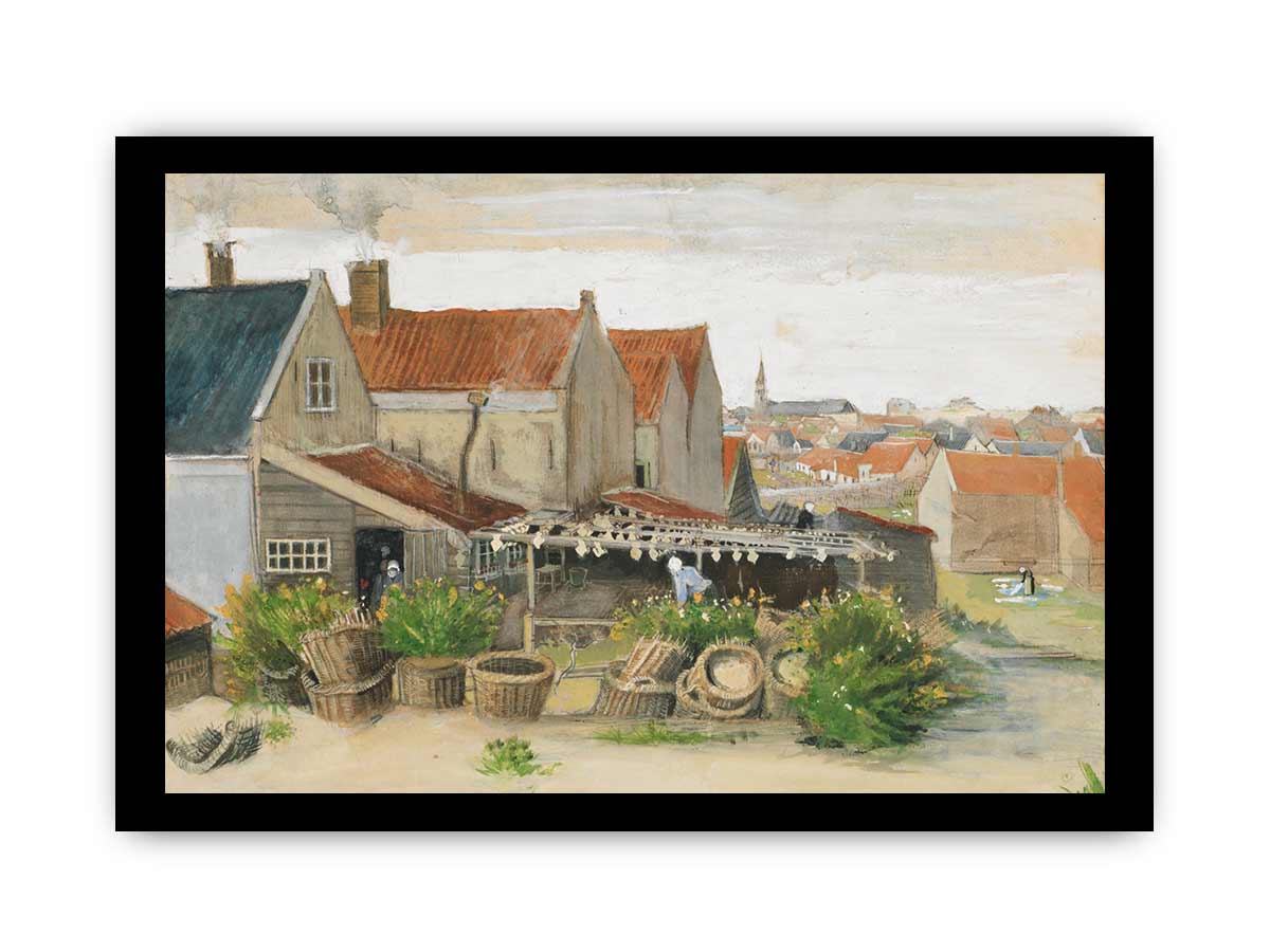 He Fish Drying Barn By Vincent Van Gogh