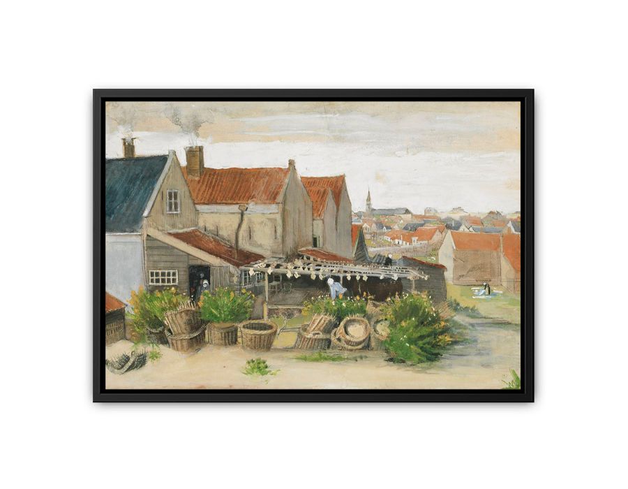 He Fish Drying Barn By Vincent Van Gogh