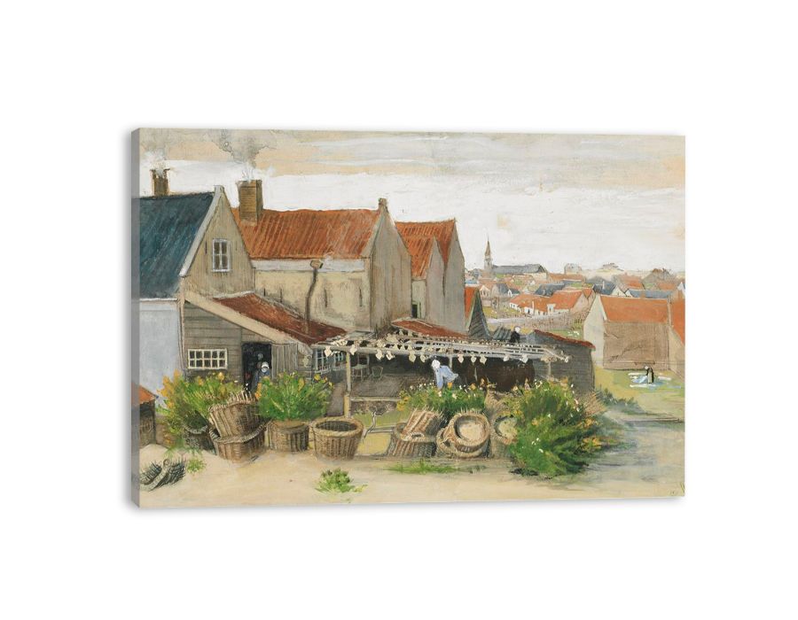 He Fish Drying Barn By Vincent Van Gogh