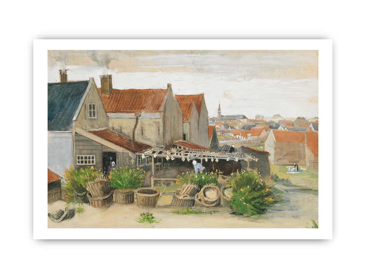 He Fish Drying Barn By Vincent Van Gogh