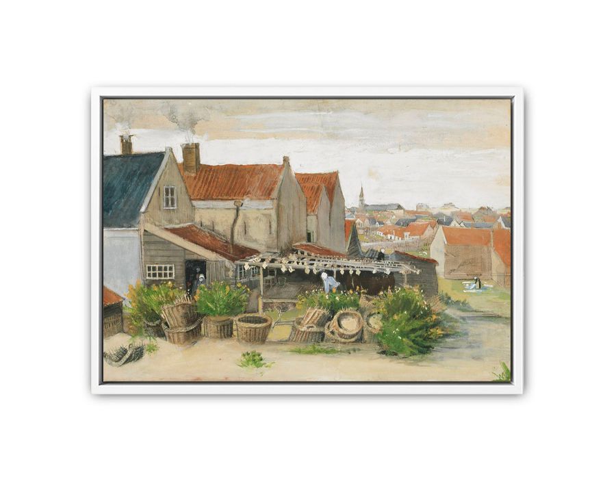 He Fish Drying Barn By Vincent Van Gogh Art Print