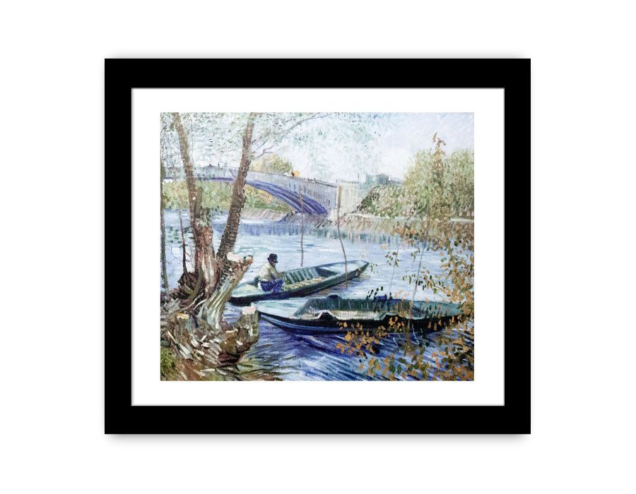 Fishing in Spring By Vincent Van Gogh Canvas Print