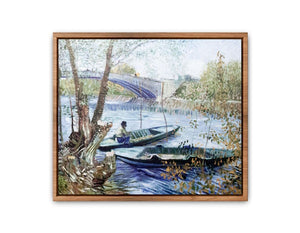 Fishing in Spring By Vincent Van Gogh Streched canvas