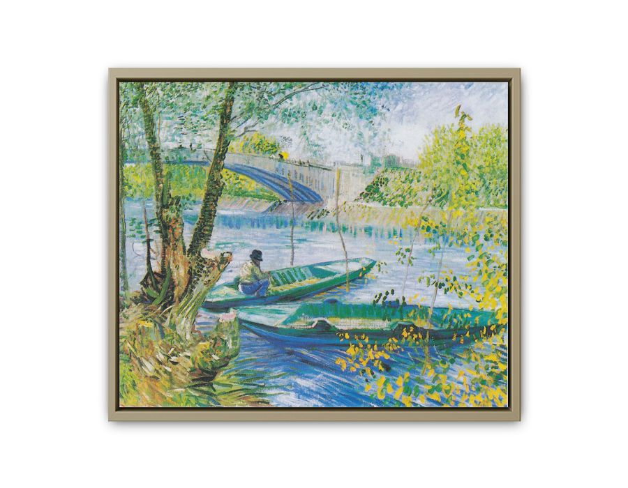 Fishing in Spring 2 By Vincent Van Gogh Oil Painting
