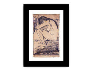 Sorrow Nude Painting by Van Gogh Canvas Print