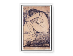 Sorrow Nude Painting by Van Gogh Art Print
