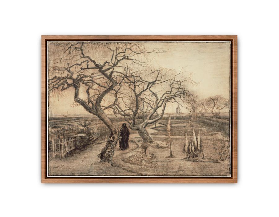 Winter garden by Van Gogh Streched canvas