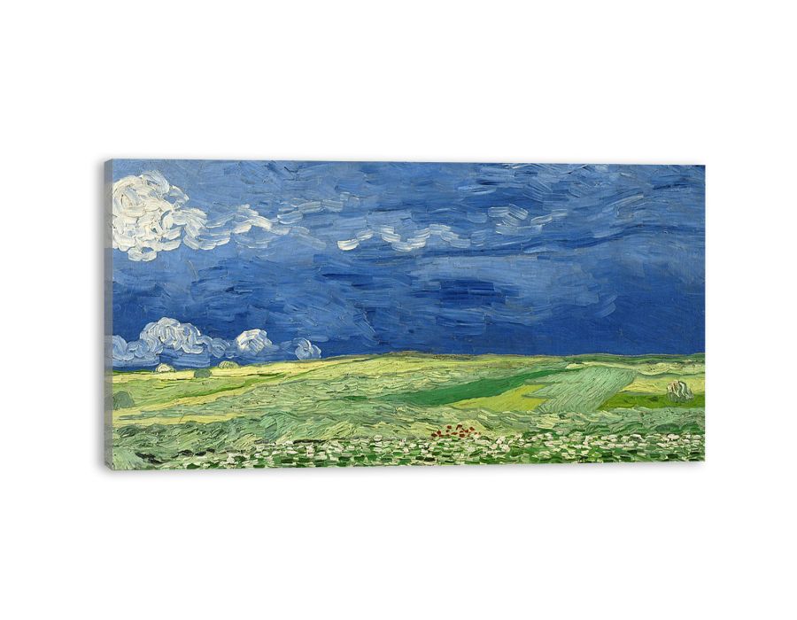 Wheatfield under thunderclouds By Vincent Van Gogh