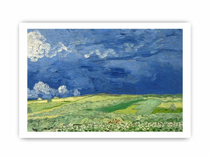 Wheatfield under thunderclouds By Vincent Van Gogh